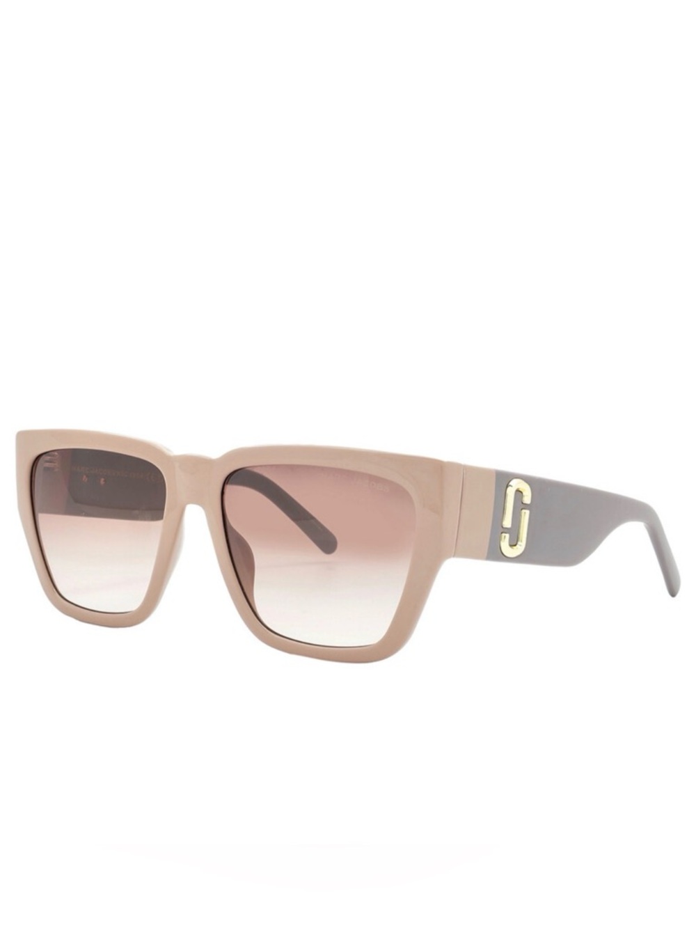 NEW Marc Jacobs Taupe Brown Gradient MARC 646/S Logo Square Snapshot Sunglasses